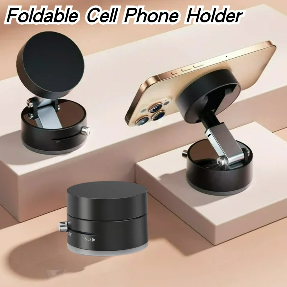 Phone Stands - 高性能磁気真空ホルダー折りたたみ式ユニバーサル電話スタンド車のデスクトップ浴室アウトドアスポーツアクセサリー