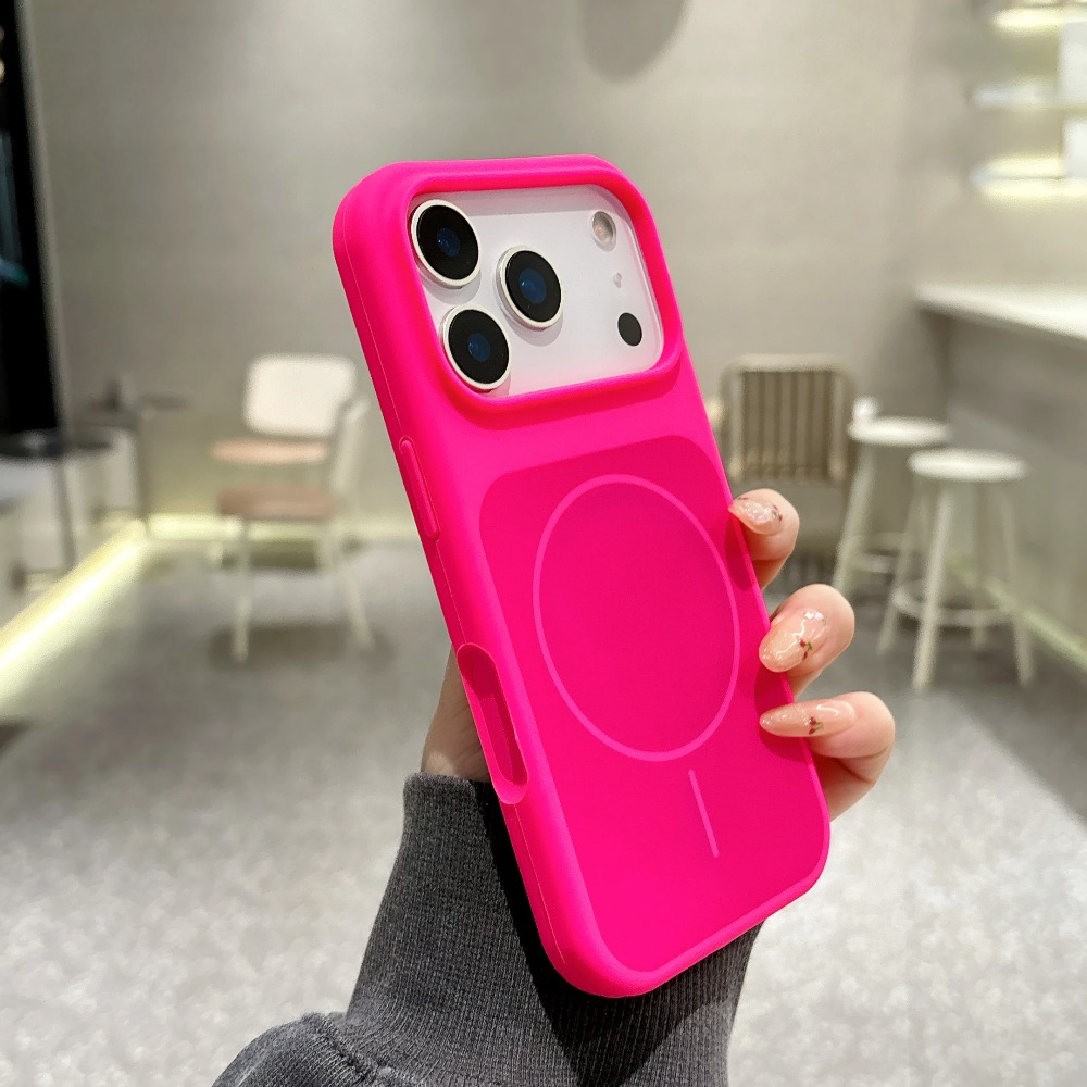 Liquid Silicone Magnetic Phone Case - マカロンカラーのリキッドシリコン製マグネティックケース、iPhone 18、17 Pro Max、16、15、14用、Magsafeワイヤレス充電対応、保護カバー