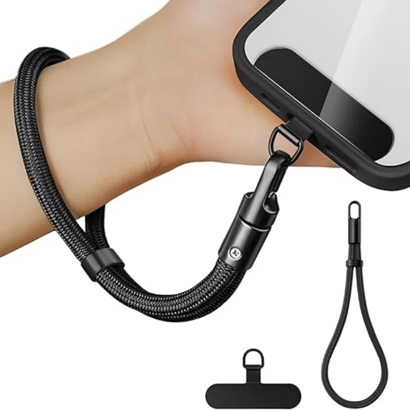 Crossbody Lanyard Neck Strap Case - クリップ付きの汎用スマートフォン用ストラップ。落下防止機能を強化し、360度対応。 ° すべてのスマホケースに対応する、角度調整可能なネックストラップ／クロスボディストラップ