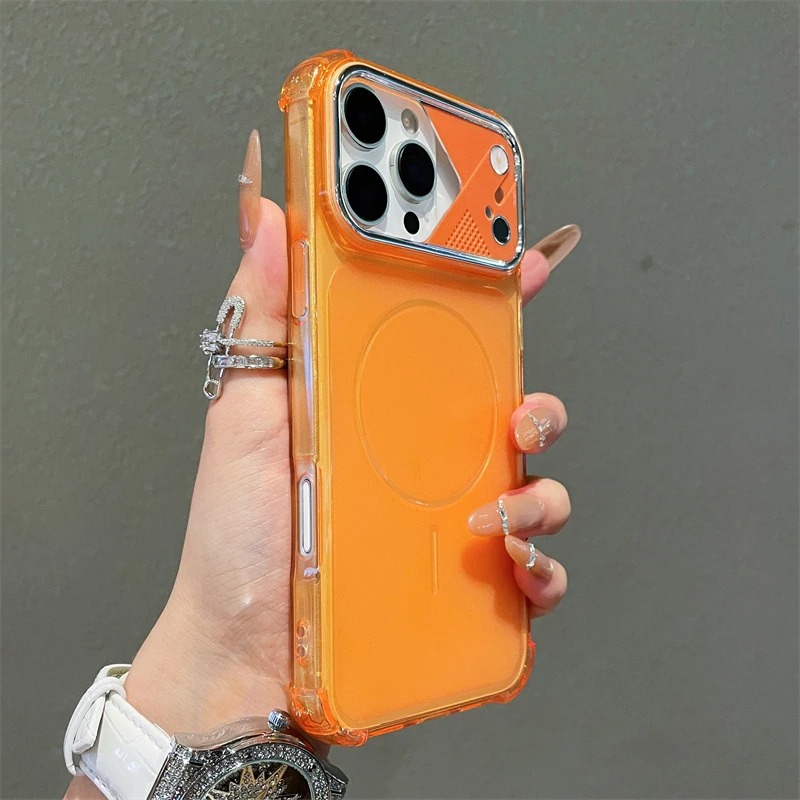 Clear Shockproof Bumper Case - マットクリアエアバッグ耐衝撃ケース iPhone 18 17 16 15