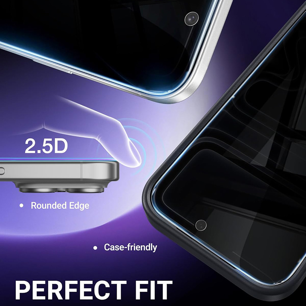 3枚入り アンチスパイ プライバシー 強化ガラス iPhon - Anti Spy Privacy Glass Case のレビューと価格