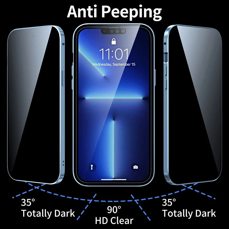 iPhone Air プライバシー保護アンチスパイ強化ガラス - Anti Spy Privacy Glass Case のレビューと価格
