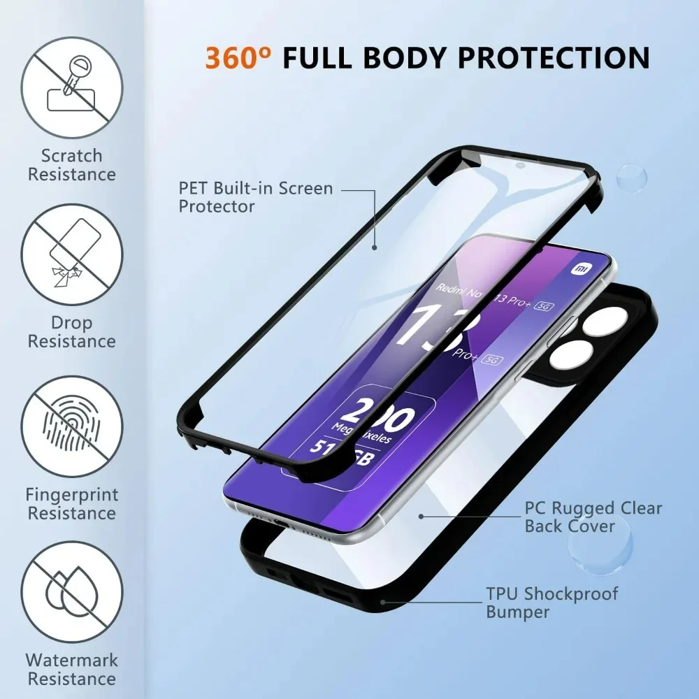 Redmi Note 13 14 Pro Plus用 360 - Screen Protectors のレビューと価格