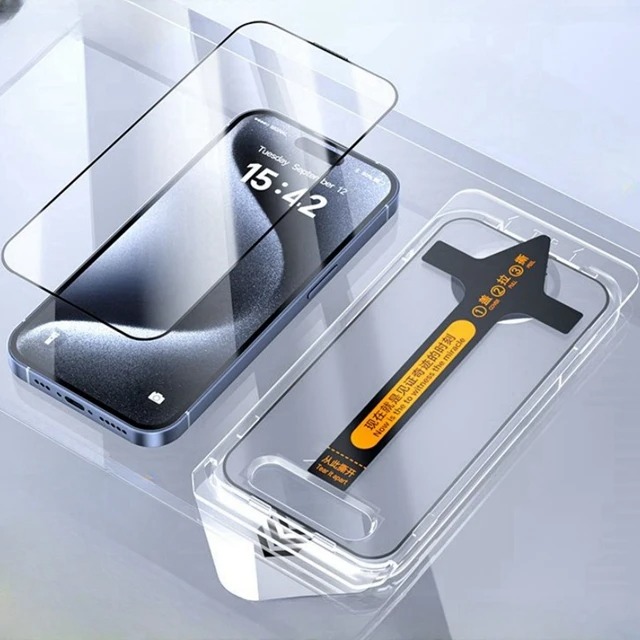 3 個の覗き見防止/HD 防塵ケース強化ガラス IPhone - Anti Spy Privacy Glass Case のレビューと価格