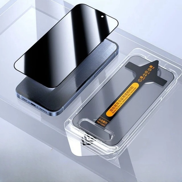 3 個の覗き見防止/HD 防塵ケース強化ガラス IPhone - Anti Spy Privacy Glass Case のレビューと価格