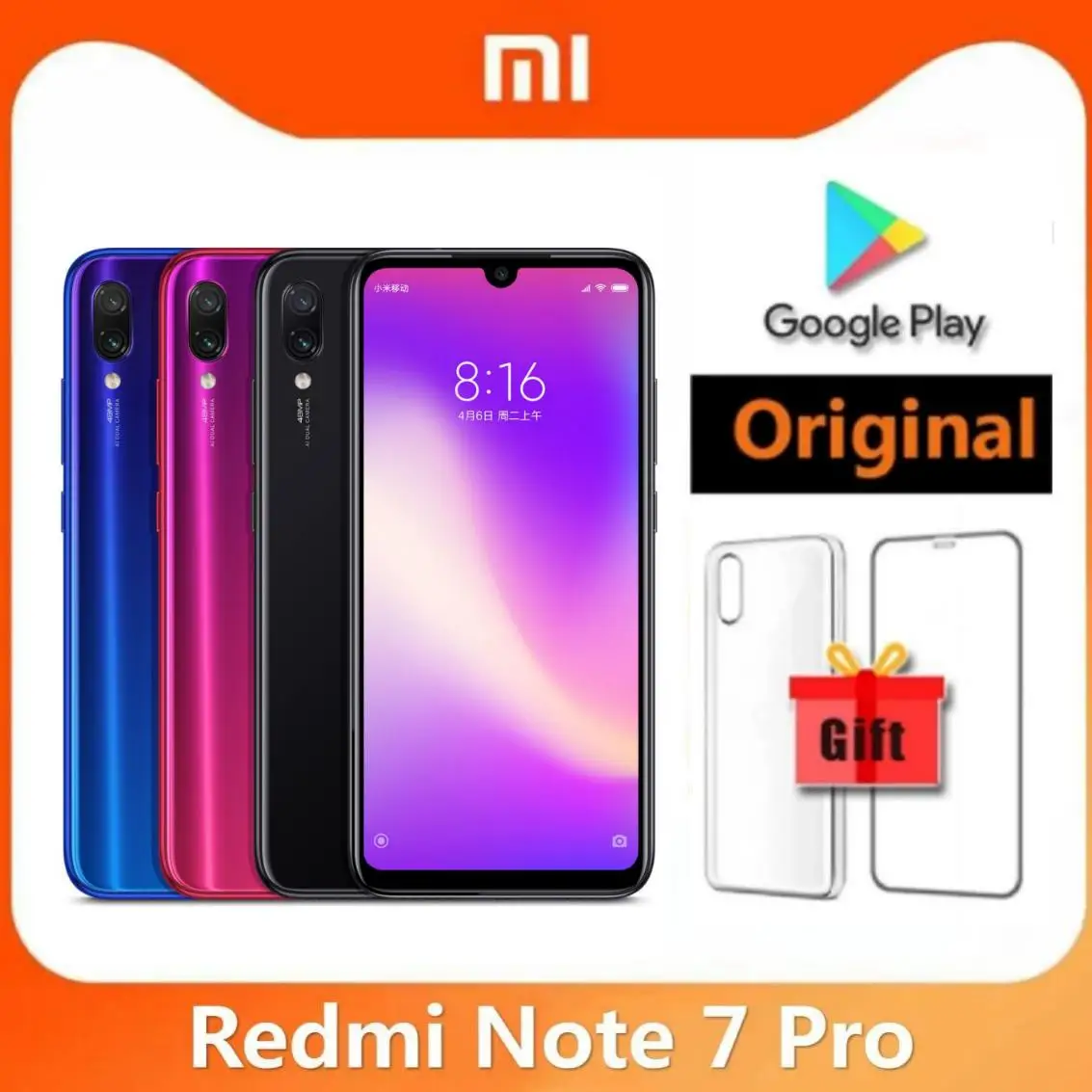 Xiaomi Redmi 注 7 プロオリジナルスマートフォ - Chargers のレビューと価格