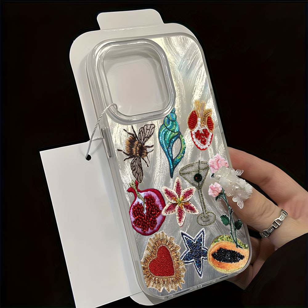 ヴィンテージフラワーコラージュ柄スマホケース iPhone  - Vintage Floral Pattern Soft Case のレビューと価格